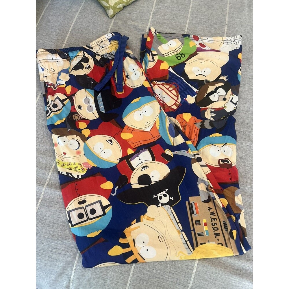 South Park Sleep Lounge Pajama Pants Blue Size XL. Never worn